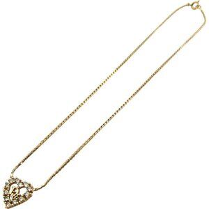 854166AV (S1) Christian Dior Necklace Gold Metal